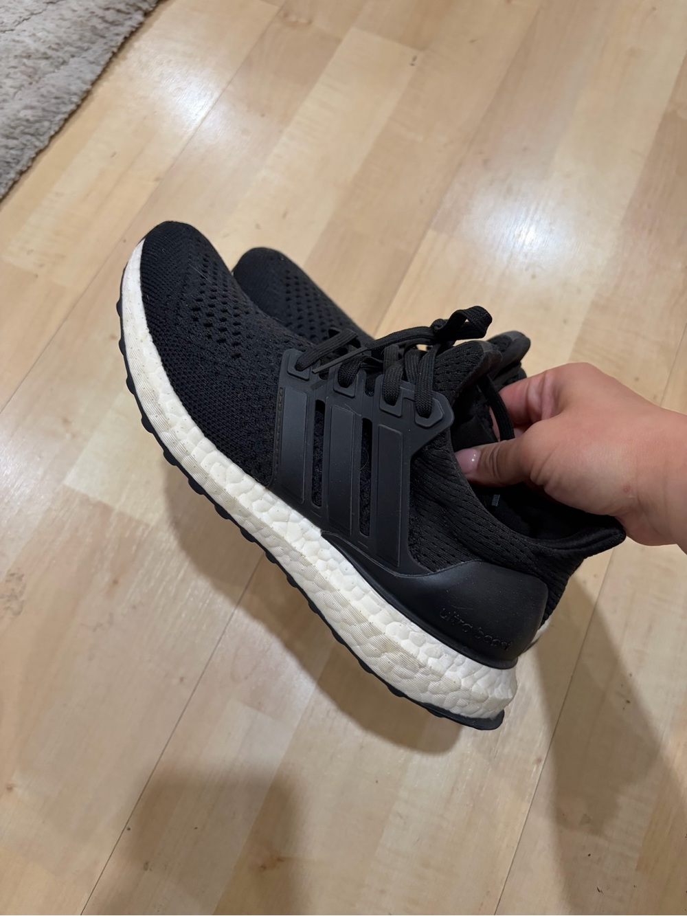 Adidas Ultraboost 1.0, Black, Size 6